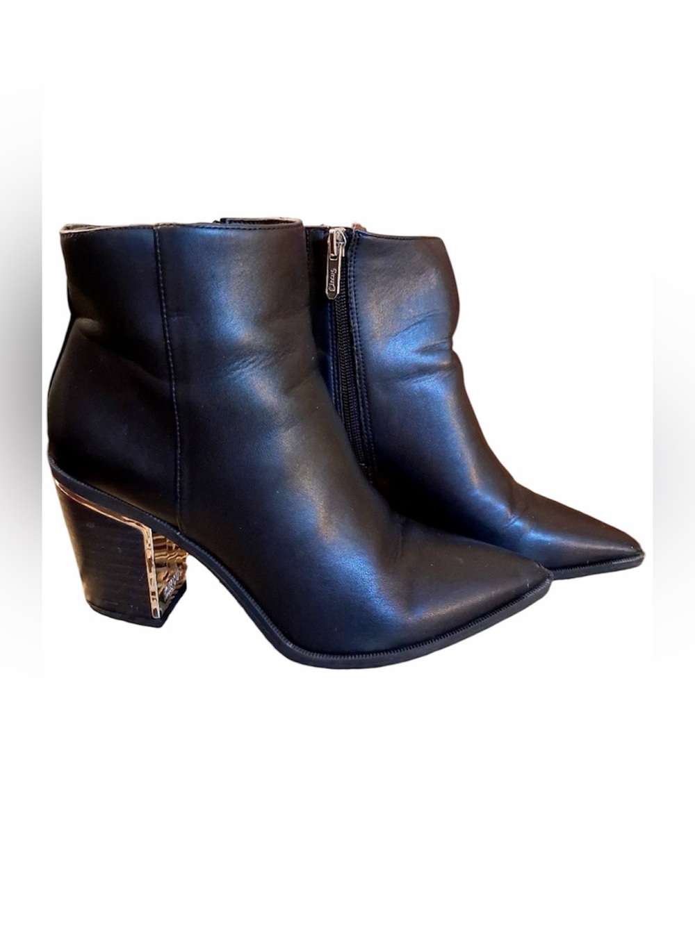 Circus by Sam Edelman "Cal" Black Nappa Ankle Boots Size 5